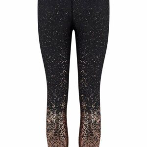 an image of black rose gold leggings