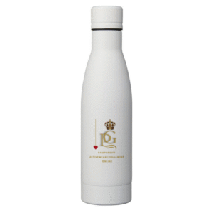 an image of a white flask bottle